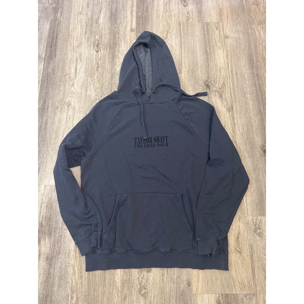 Taylor Swift The Eras Tour 2023-2024 Charcoal Grey Hoodie Size Large - Picture 2 of 8
